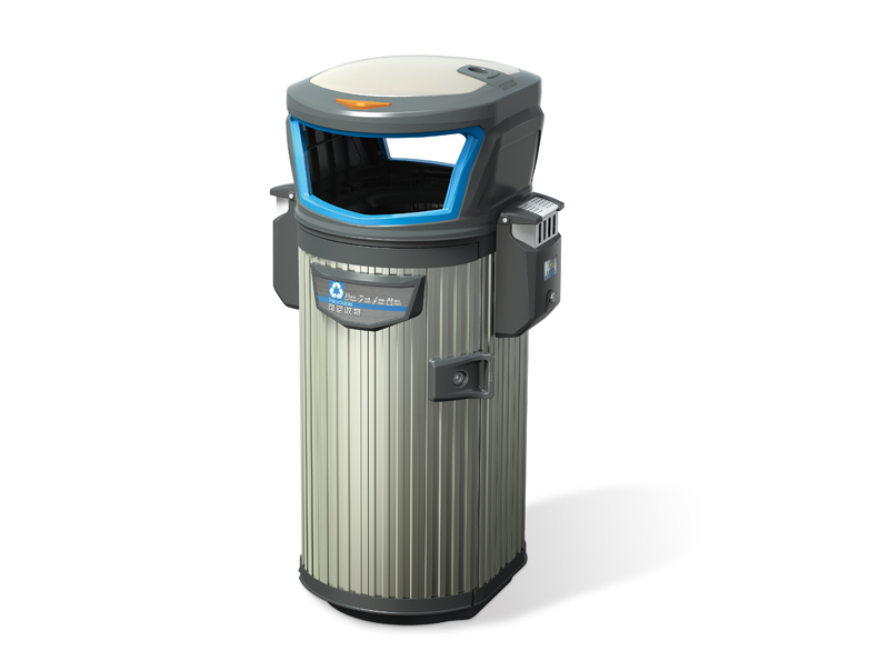 H-03鍍鋅板組合垃圾桶 H-03鍍鋅板組合垃圾桶